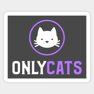 Only Cats Funny Cat Parody Magnet